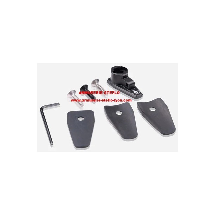 Bipied Spartan Pro Hunt carbone - 22/31cm - réglage par vis