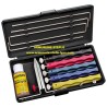 Coffret affûtage Lansky 5 pierres + huile