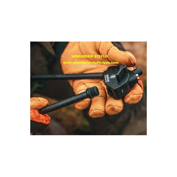 Bipied Spartan Javelin Lite carbone Standard - 18,5cm