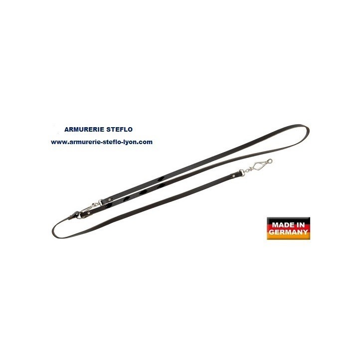 Laisse de dressage cuir à détachement rapide - 220cm