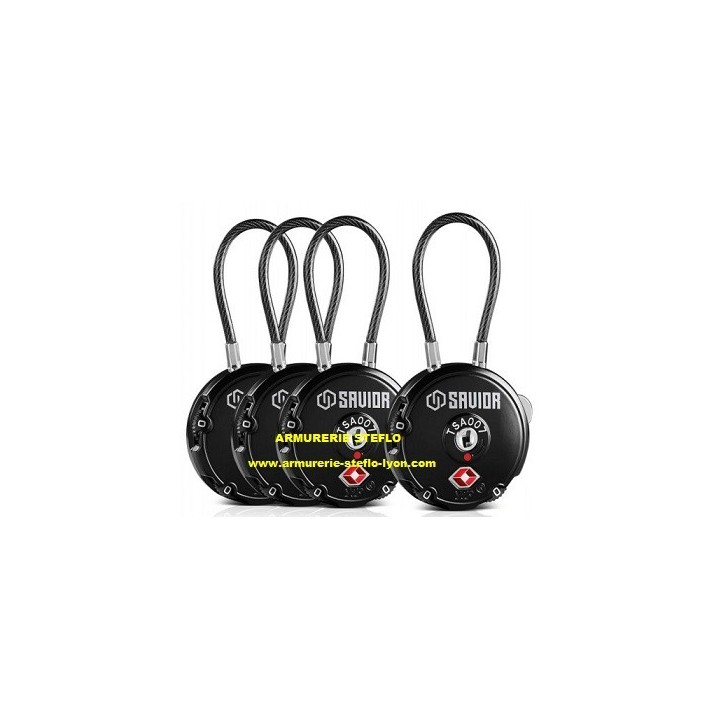 Cadenas à Cable (x4) noir