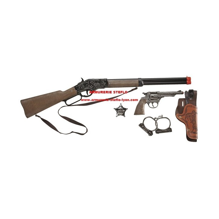 Panoplie Cowboy à amorces 8 coups - Gonher