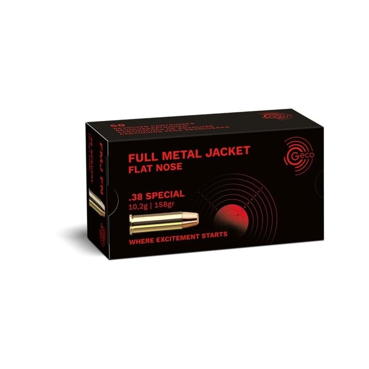 Geco 38 Spécial FMJ 158grs - (x50)