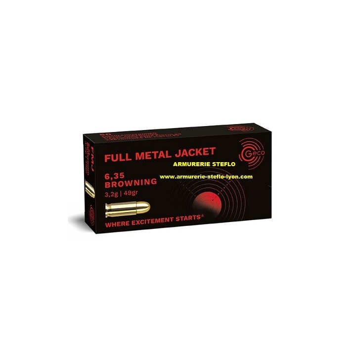 Geco 6.35 Browning - FMJ 3.2g - (x50)