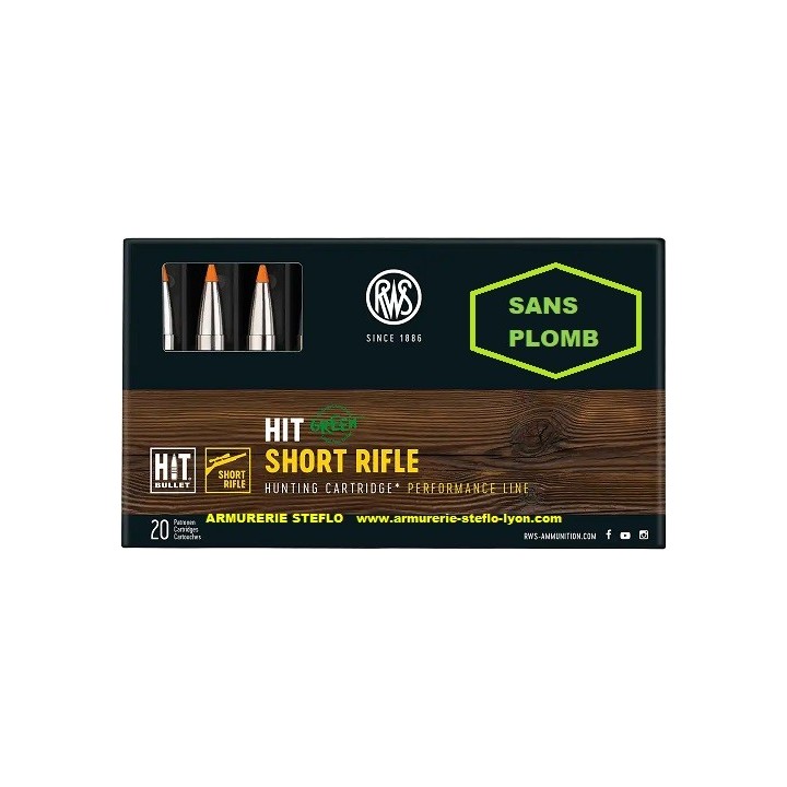 RWS 308W Hit short rifle - 9,7g/150grs - (x20)