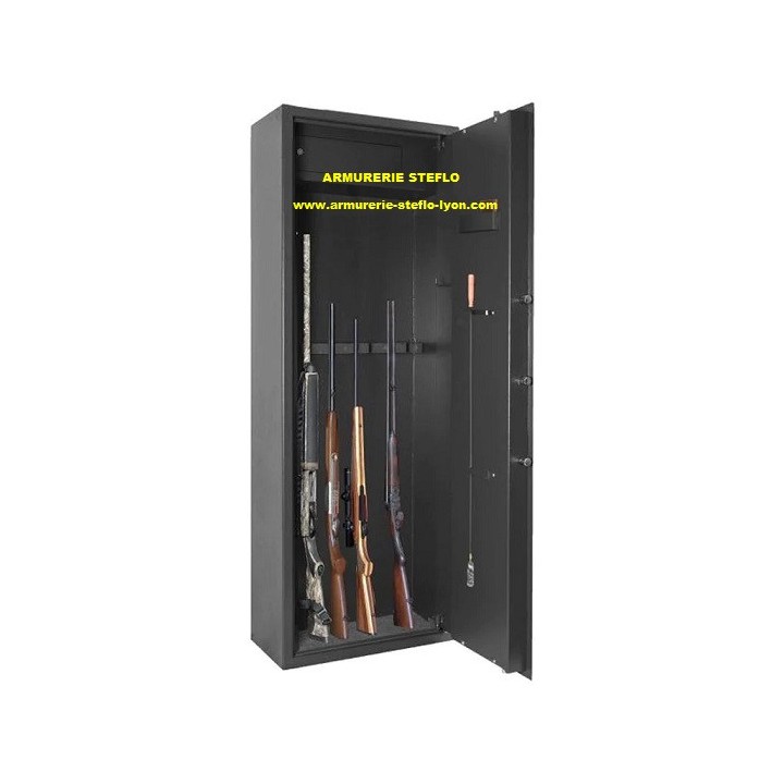 SIFAC Coffre Elite 8 armes avec lunettes + coffre int. + sérrure électrique Gaper 8E