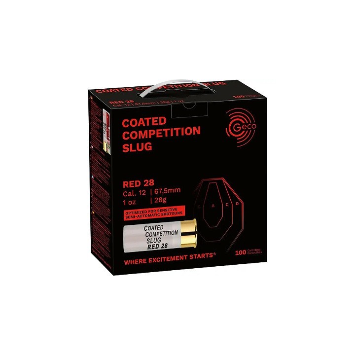 Geco Compétition Slug 12/67.5 CCS Red 28g (x100)