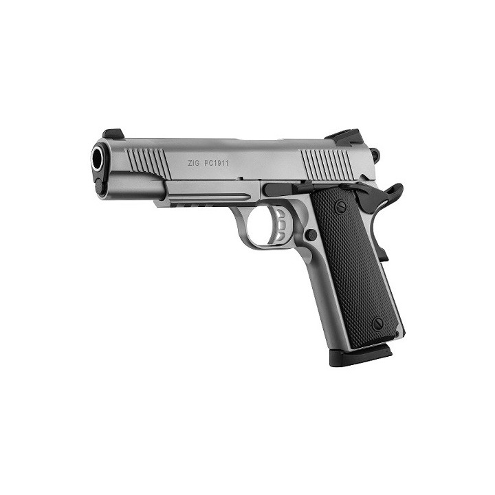 Tisas ZIG M 1911 Inox - rail - 5" - 9X19
