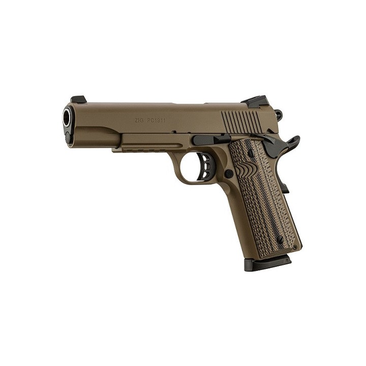 Tisas ZIG M 1911 PC - FDE - 5" - 45ACP