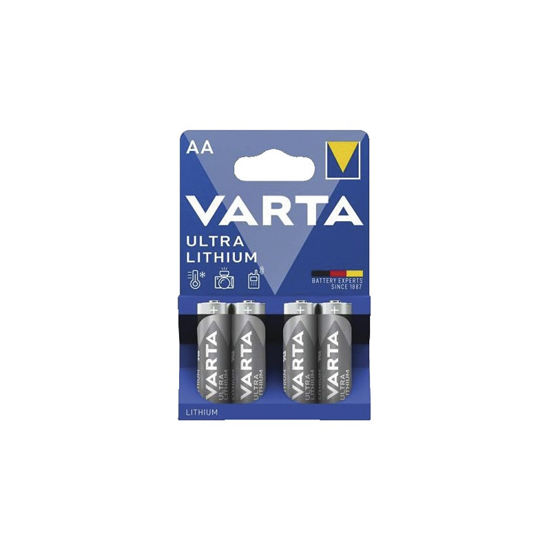 Pile lithium AA LR06 - Varta - (x4)