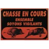 Panneau "Ensemble soyons vigilants" - 60x40cm