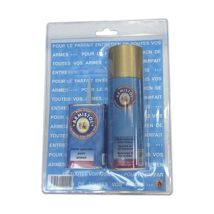 Kit 2 produits 1 aérosol + 1 burette huile - Armistol