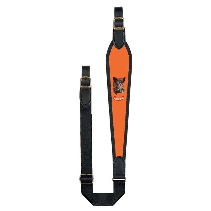 Bretelle carabine Riserva néoprène orange - sanglier