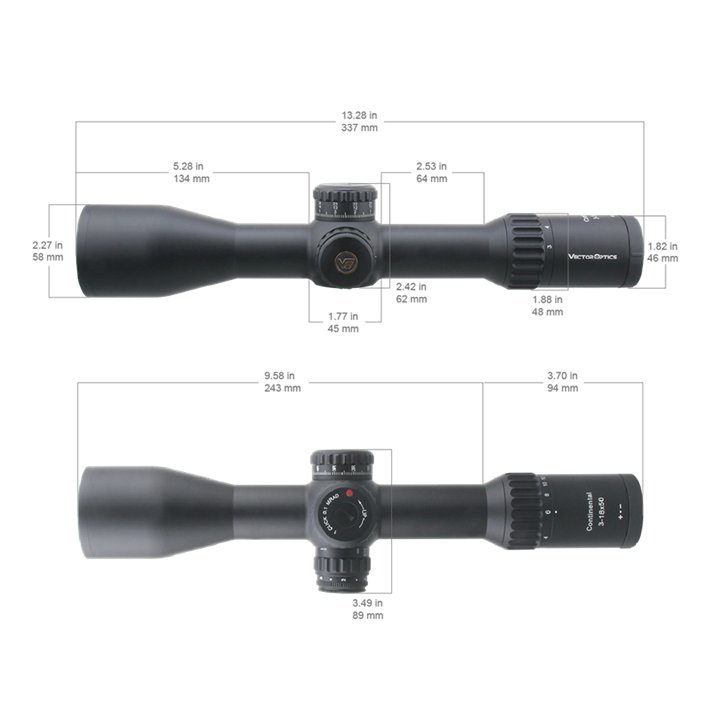 VectorOptics Continental 3-18x50 FFP - VCT - 34mm
