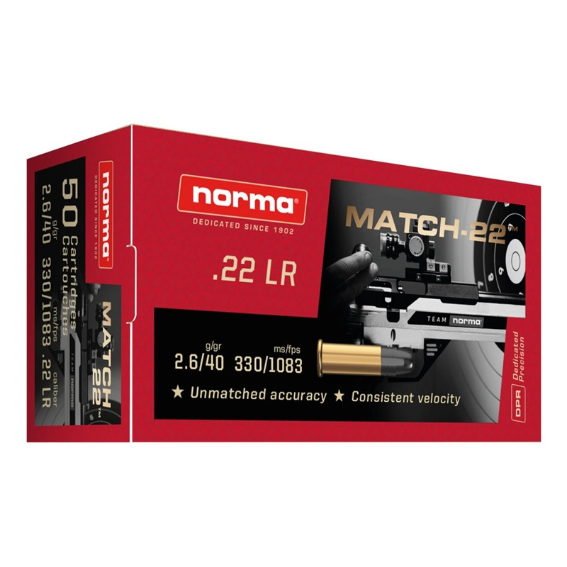 Norma 22LR - MATCH 22 - (x50)