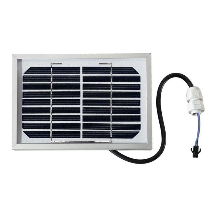 Panneau solaire pour agrainoir automatique 6V

Paneau solaire pour batterie agrainoir.