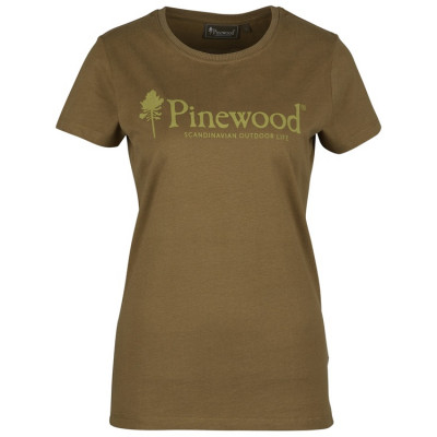 Tee-Shirt femme vert motif PINEWOOD