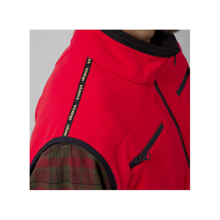 Gilet polaire Kamko marron/rouge HÄRKILA