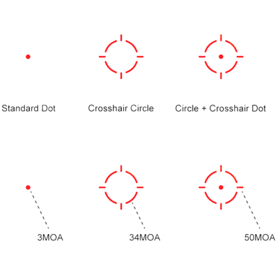 Vector Optics Point Rouge Frenzy X 1x22x26 MOS - Multi-réticules