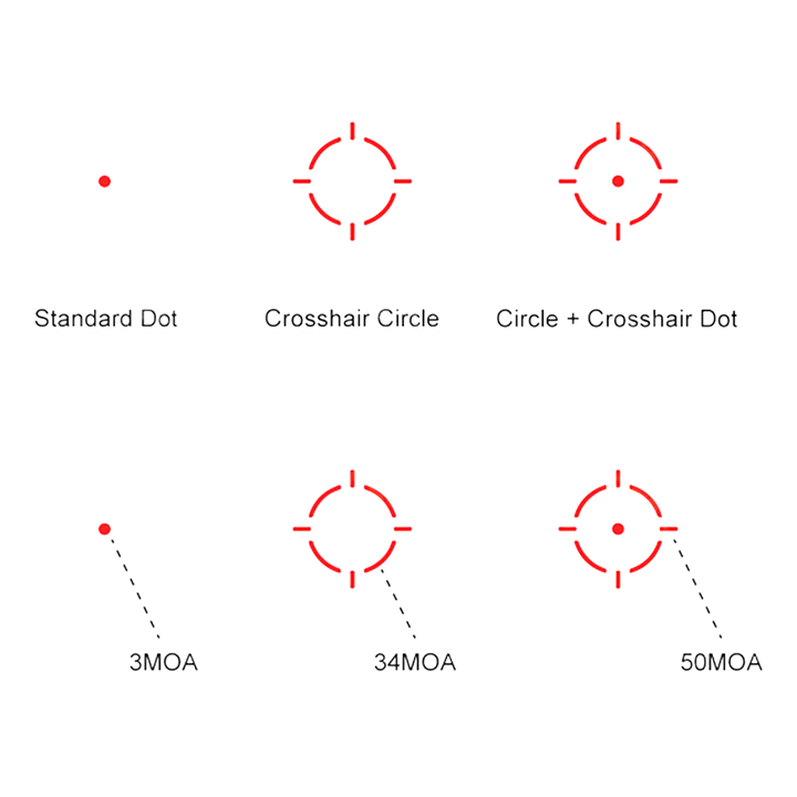 Vector Optics Point Rouge Frenzy X 1x22x26 MOS - Multi-réticules