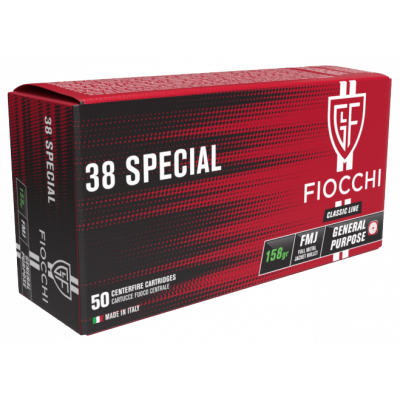 Fiocchi 38 Special FMJ - 158grs  - (x50)