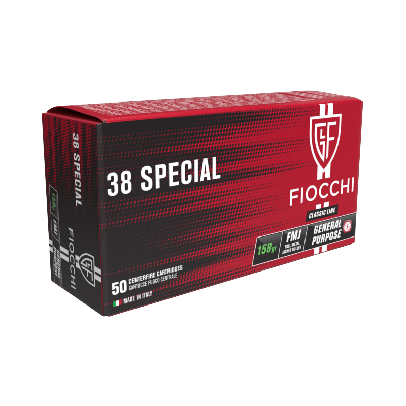 Fiocchi 38 Special FMJ - 158grs  - (x50)