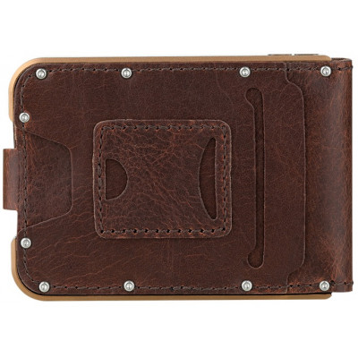 Olight - Porte carte cuir marron