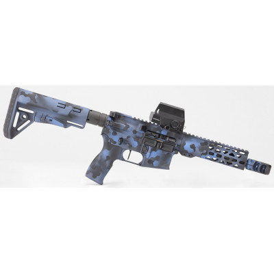 Legacy Armament AR15 Custom Level 003 Hexa-camo bleu UT512 - 12" - 223R