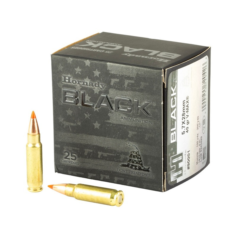 Hornady Black 5,7x28 - 40gr - V-Max (x25)