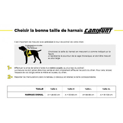 Harnais Signal Canihunt - orange