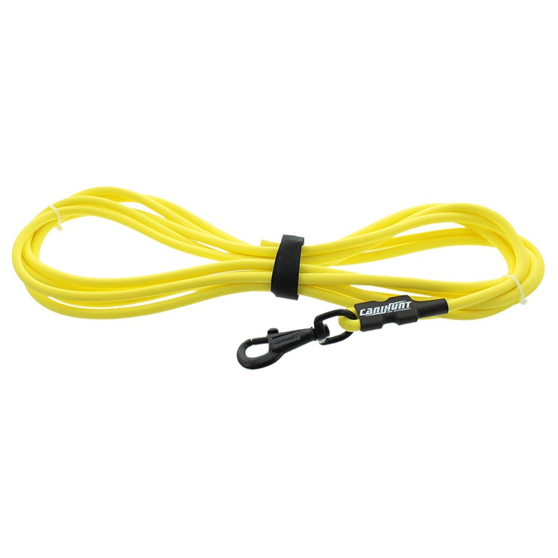 Longe tubulaire X-Treme PVC -  jaune - 8mm - Canihunt