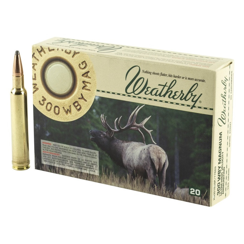 Weatherby 300Wby magnum - Spire Point - 180grs - (x20)