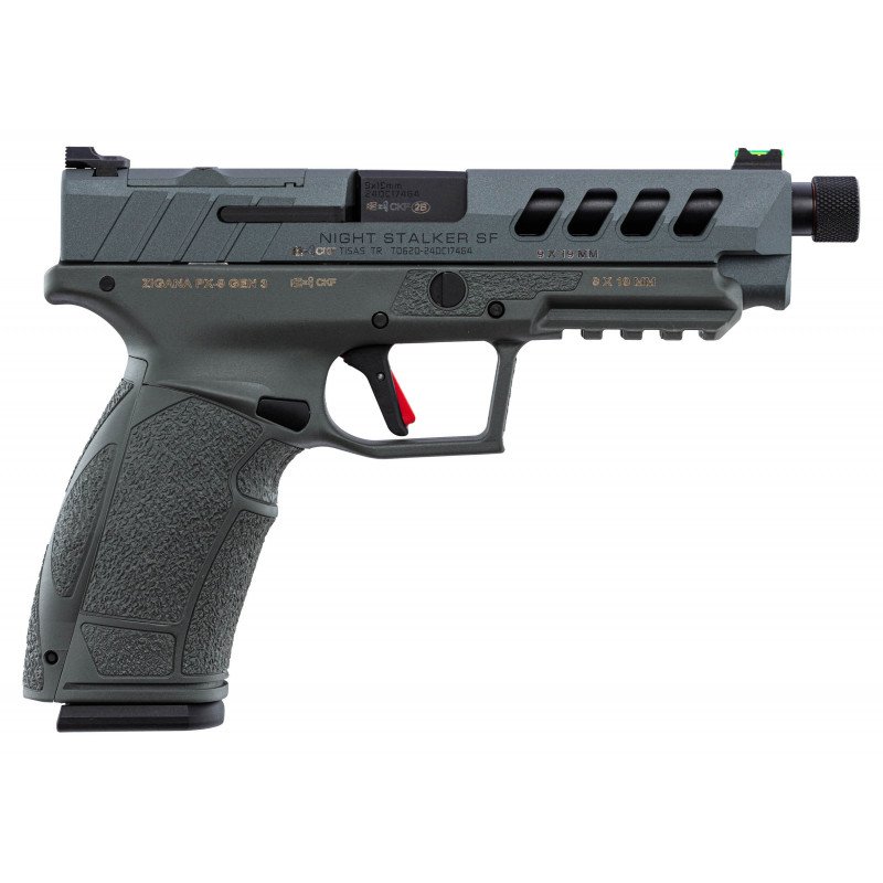 Tisas PX-9 Night Stalker SF Gen3 - 1/2x28 - Grey - 9x19