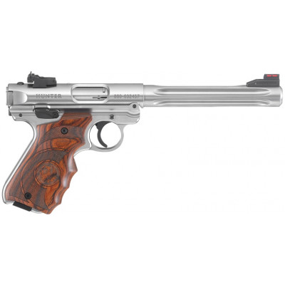 Ruger MK4 inox Hunter Fluté target bois 6.88'- 22LR