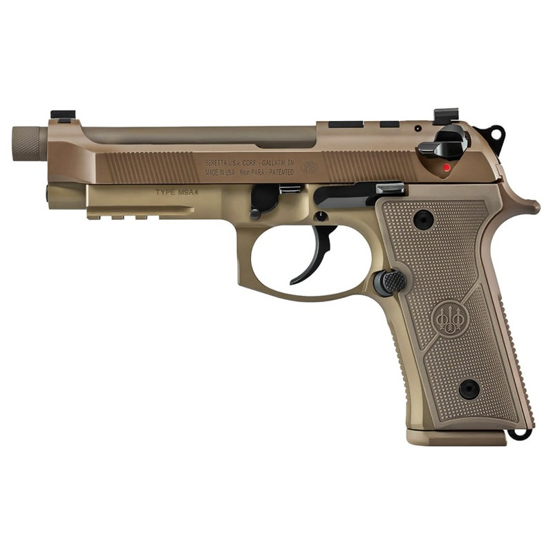 Beretta 92 M9-A4 Cérakote FDE - Fileté - 9x19