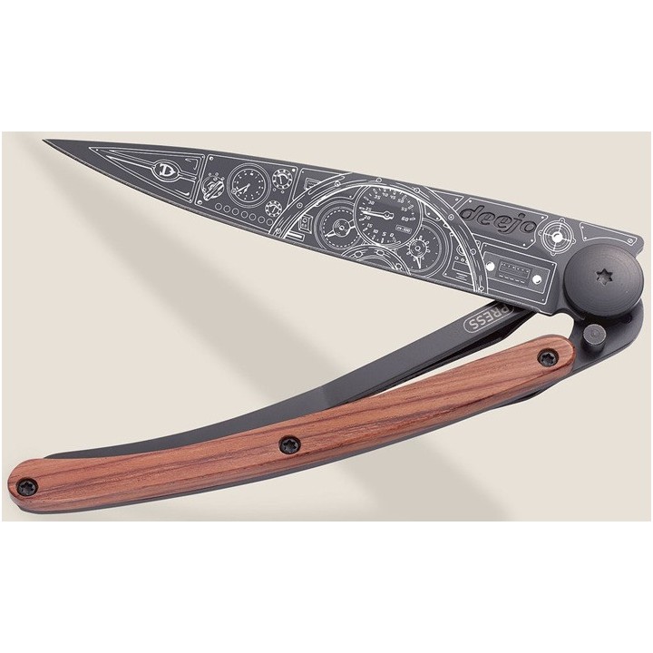 Deejo 37g - Black - Bois corail - Cadrans de voiture
