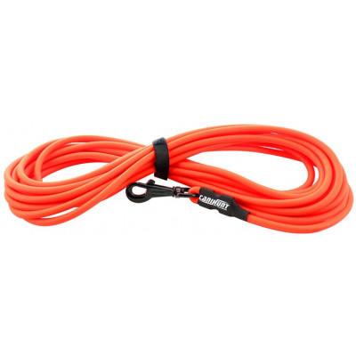 Longe Xtreme tubulaire PVC - Orange - 10m - 8mm - Canihunt