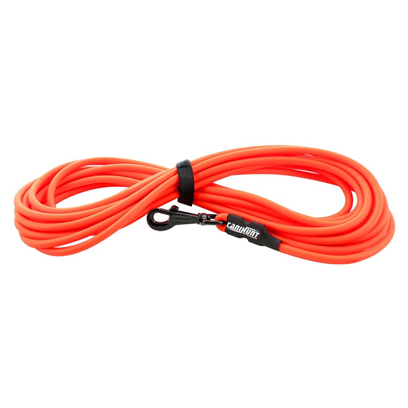 Longe Xtreme tubulaire PVC - Orange - 10m - 8mm - Canihunt