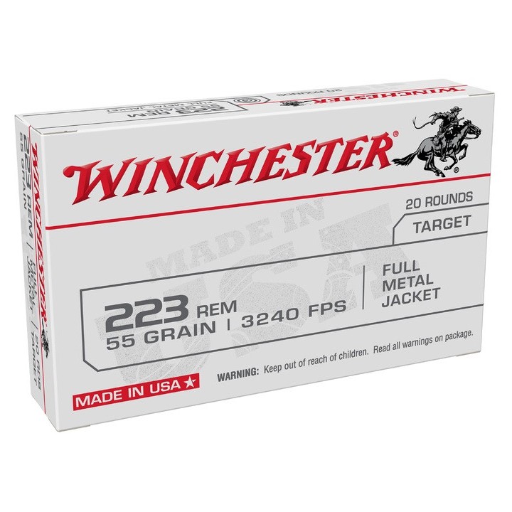Winchester 223R - FMJ - 55grs - (x20)