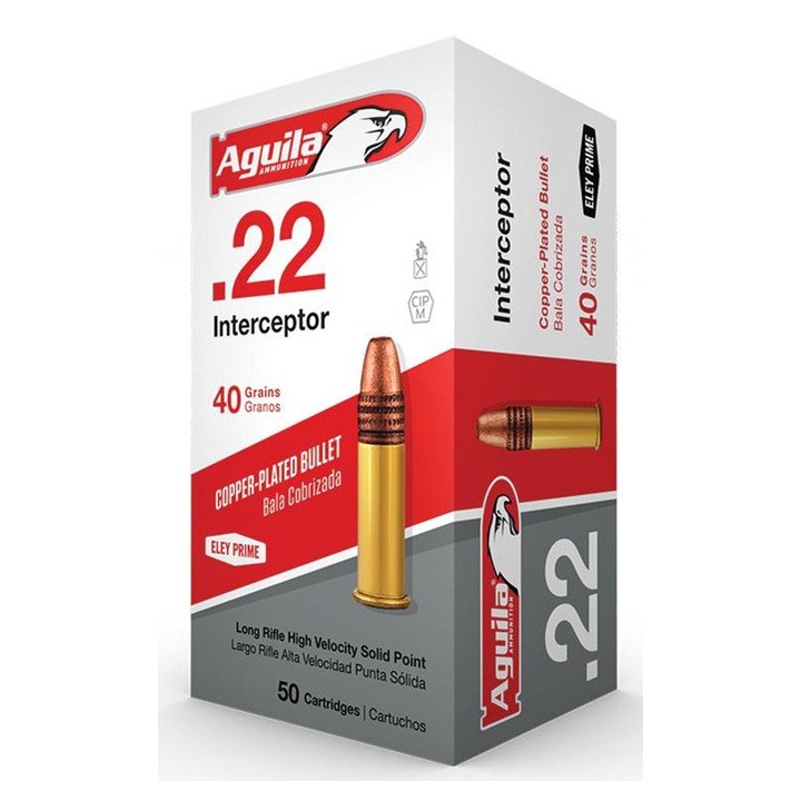 Aguila Interceptor SP  40gr - 22LR - (x50)