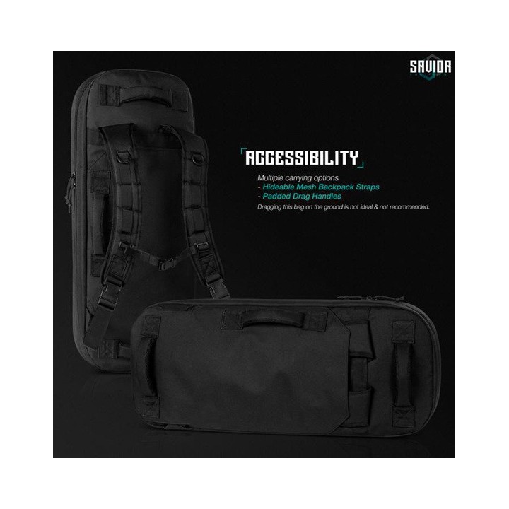 Savior Specialist Covert 30" Rifle Case - Black