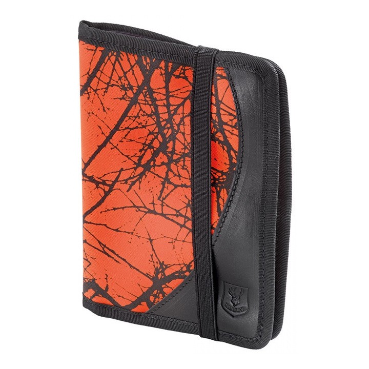 Porte permis de chasse cuir/cordura fluo - Riserva