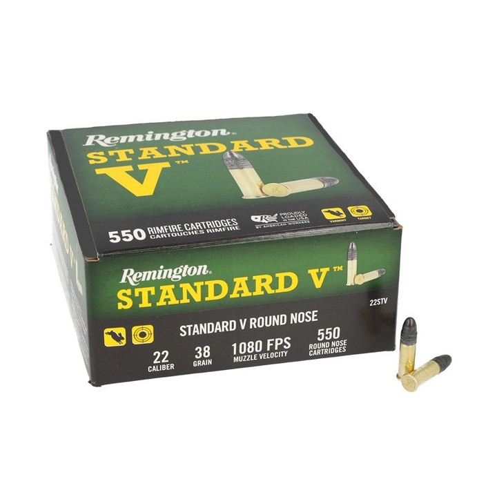 Remington Standard V 38gr HP - 22LR - (x550)