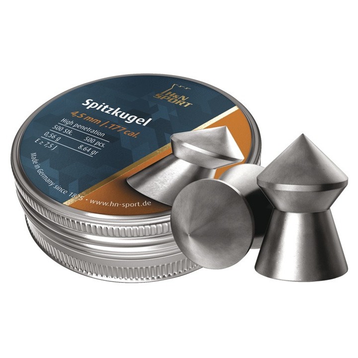 Plomb HN Spitzkugel 4,5mm - (x500)