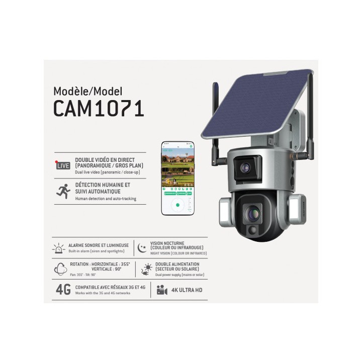 Caméra surveillance 360° cam1071 - Num'Axes