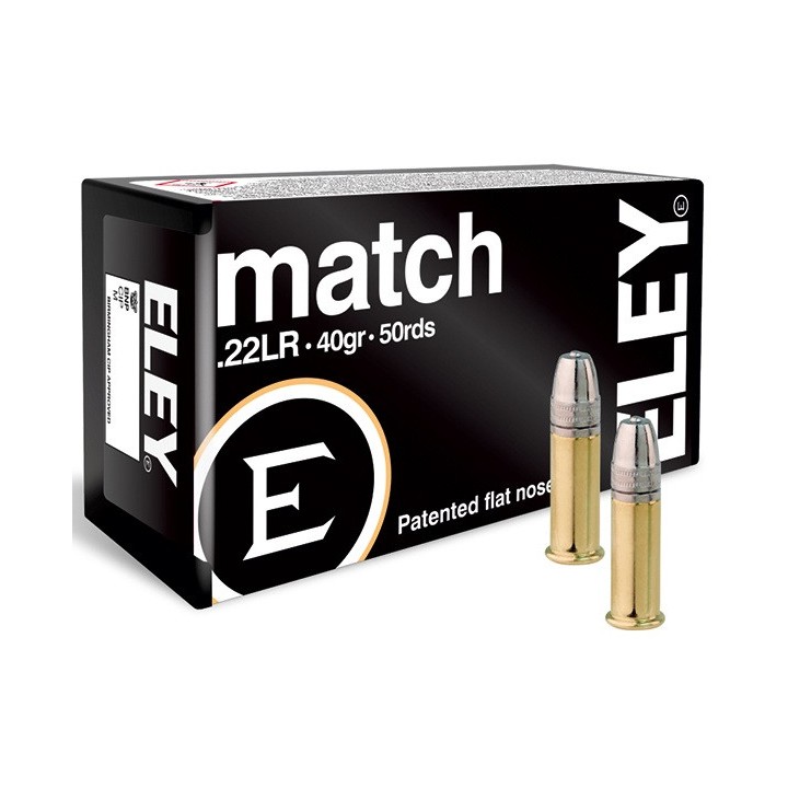 Eley 22LR MATCH 40grs - (x50)