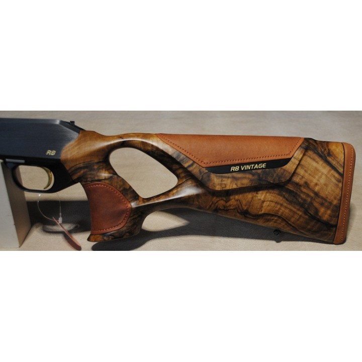 Blaser Carcasse R8 Vintage insert cuir - embout ébène - détente plaqué or