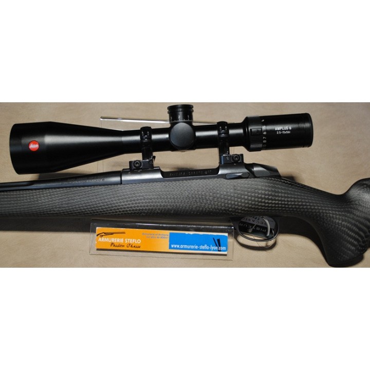 Sako 85 Carbonlight black - 308W - flûte/fileté avec Leica Amplus 6 - 2,5-15x56i
