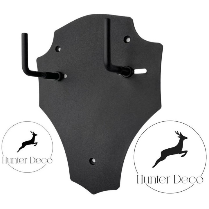 Ecusson cerf acier réglable