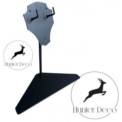 Piédestal trophée cerf réglable en acier